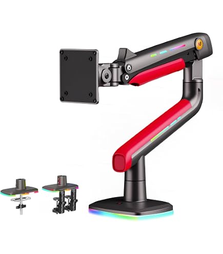 Amazon.co.jp: NB ERGONOMIC【RGBライト付き】大型モニターアーム 大
